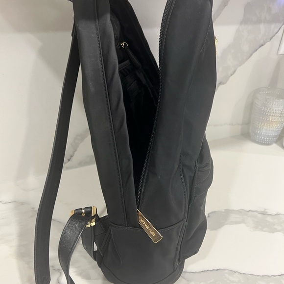 Michael Kors Black Backpack with Gold Details - Picture 5 of 6